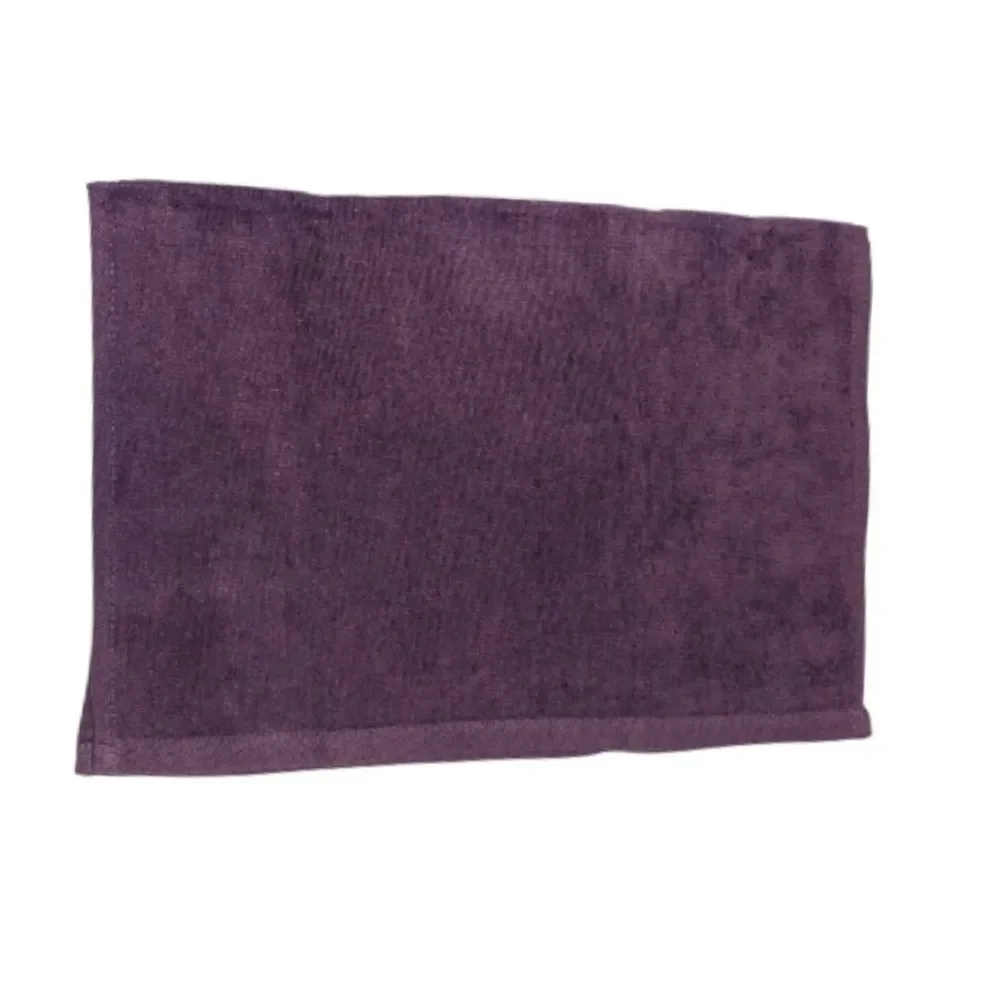 Vintage PEACE Towel Set Purple Gold Embroidered Decorate Bath